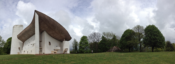 Notre-Dame-du-Haut, Le Corbusier, Charles-Édouard Jeanneret-Gris, Ronchamp, Franche-Comté , France, Colline de Bourlémont